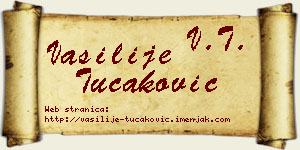 Vasilije Tucaković vizit kartica
